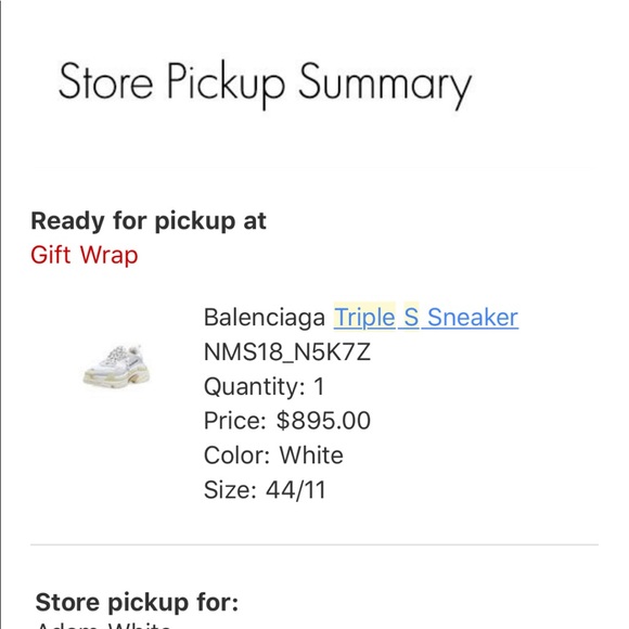 Men’s Balenciaga Triple S - Size 44 uk 11 us - Picture 1 of 2